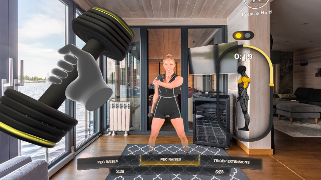 An AR fitness experience on the Litesport app