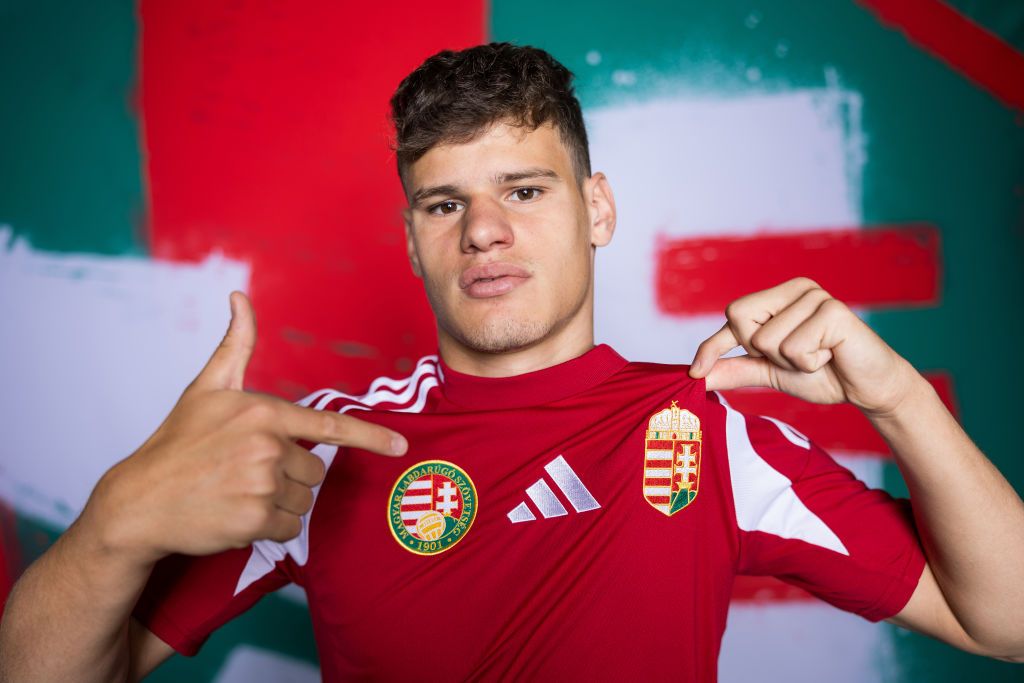 Hungary Euro 2024 squad Milos Kerkez of Hungary poses for a portrait during the Hungary Portrait session ahead of the UEFA EURO 2024 Germany on May 28, 2024 in Budapest, Hungary. (Photo by Alex Pantling - UEFA/UEFA via Getty Images)