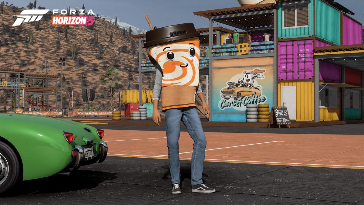 Screenshot of Forza Horizon 5: Cars &amp; Coffee.