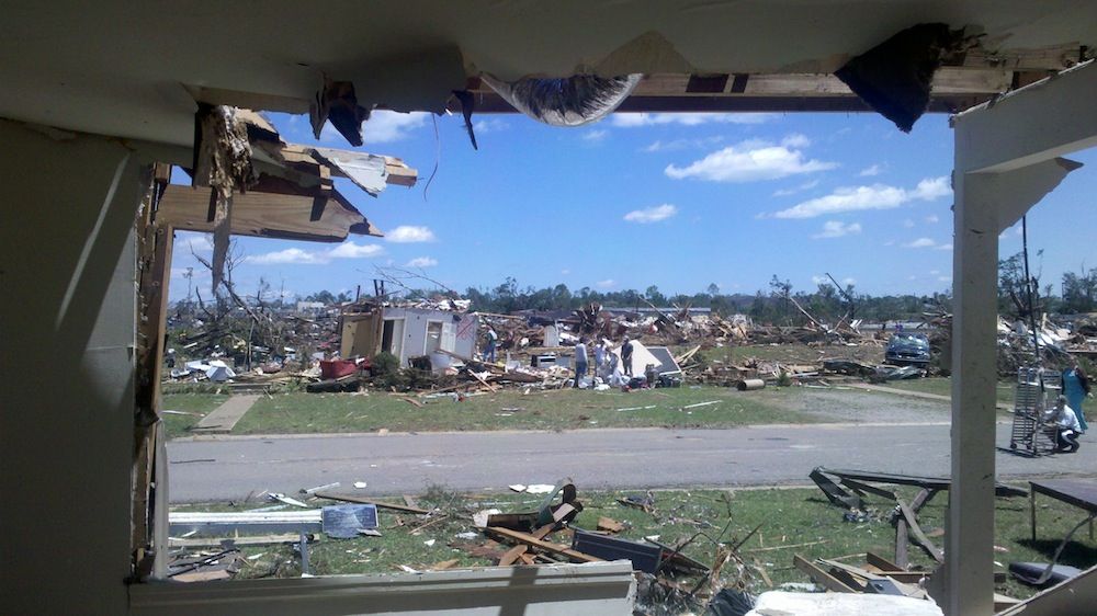 Tornado damage