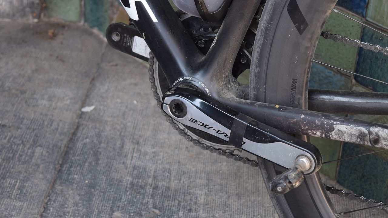 A CeramicSpeed bottom bracket is also installed on the bike