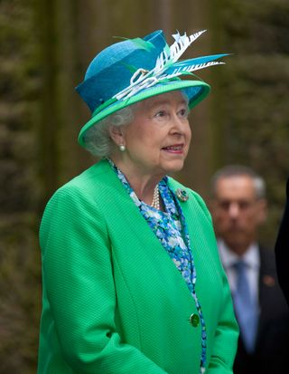 Queen Elizabeth II visits the Rock of Cashel on May 20, 2011 in Cashel, Ireland