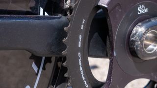 Detail shot of Marc Soler's Colnago TT1 time trial bike