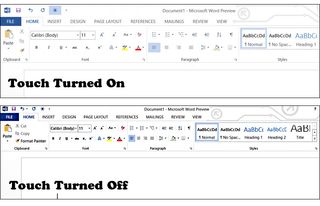 Microsoft Office 365 Touch Mode