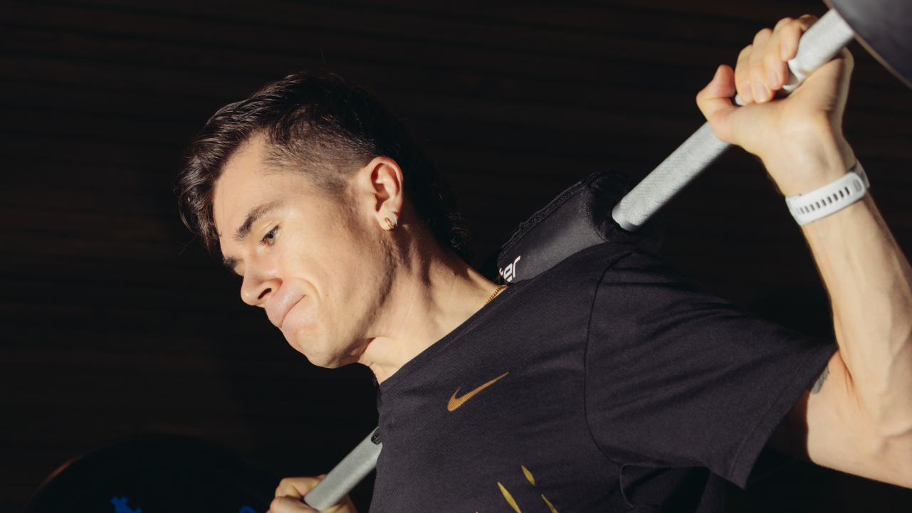 Jakob Ingebritsen strength training with Coros