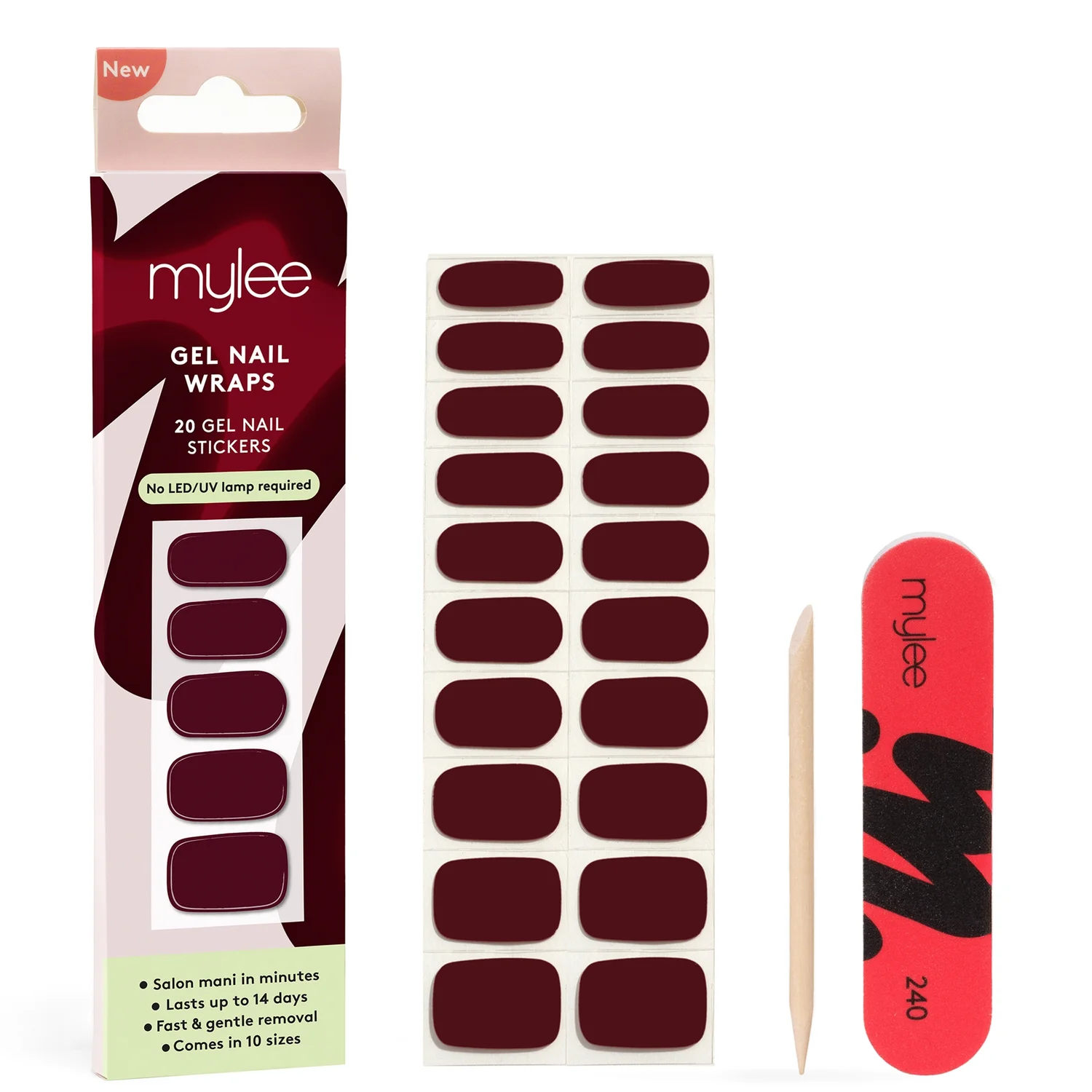 Mylee Gel Nail Wraps - Diva