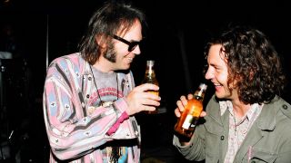 Neil Young and Eddie Vedder in 1993