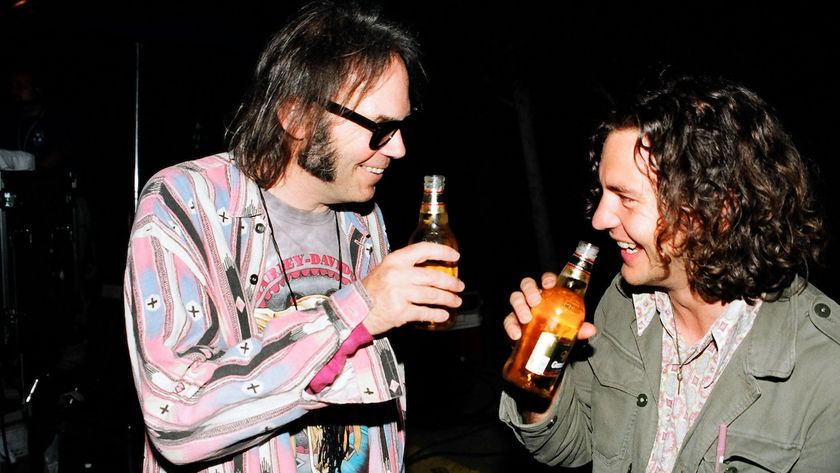 Neil Young and Eddie Vedder in 1993
