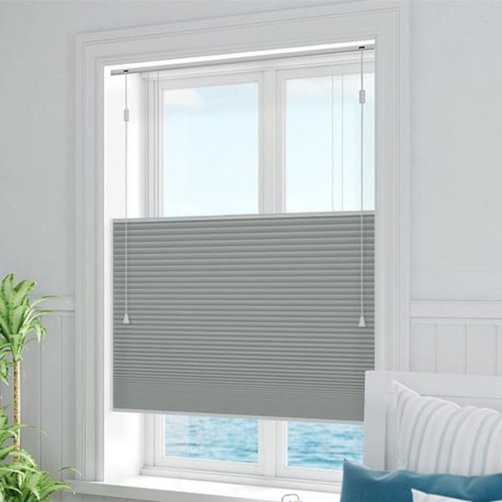 DuoShade Top Down/Bottom Up Nickel Grey Thermal Blind