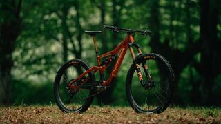 Orbea Rallon side on details in forest