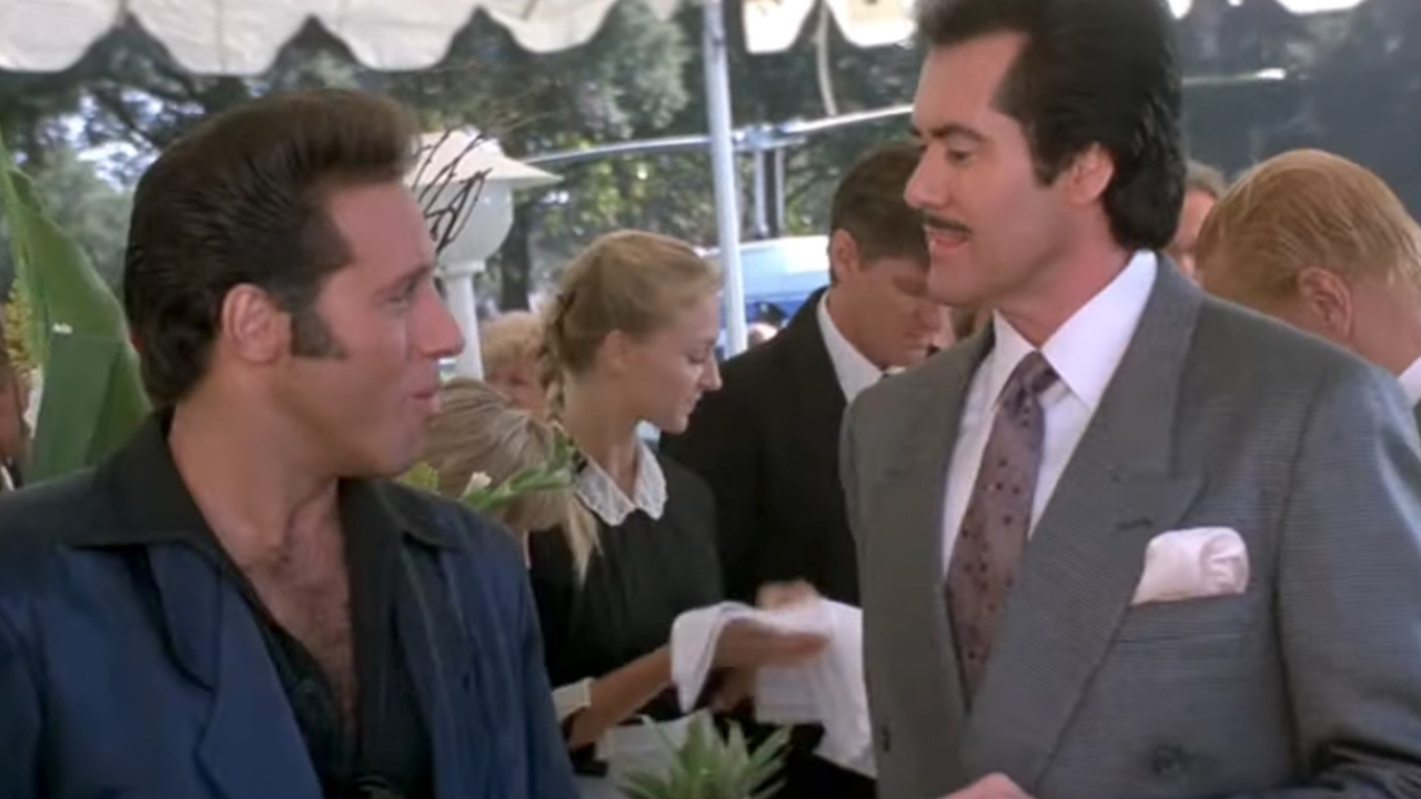 Andrew Dice Clay speaking to Wayne Newton