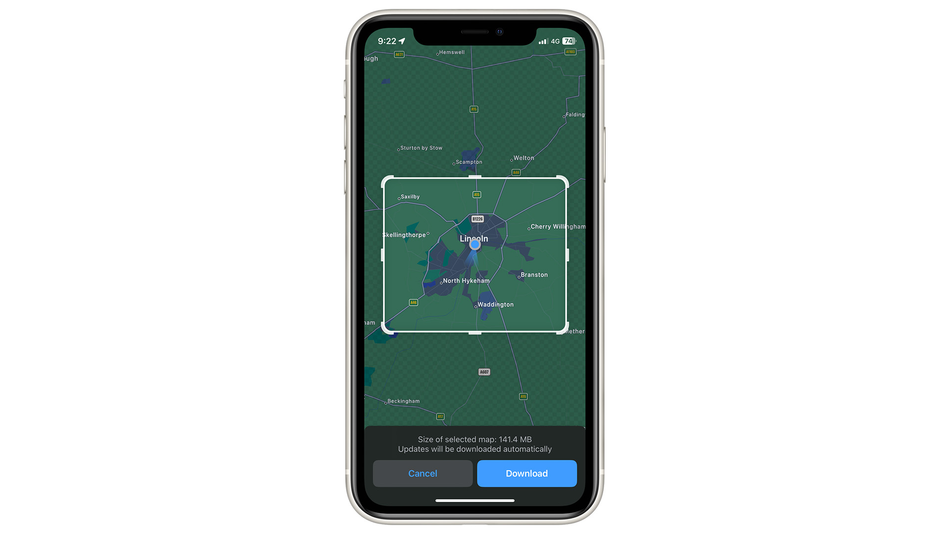 iOS 17 Apple Maps offline feature