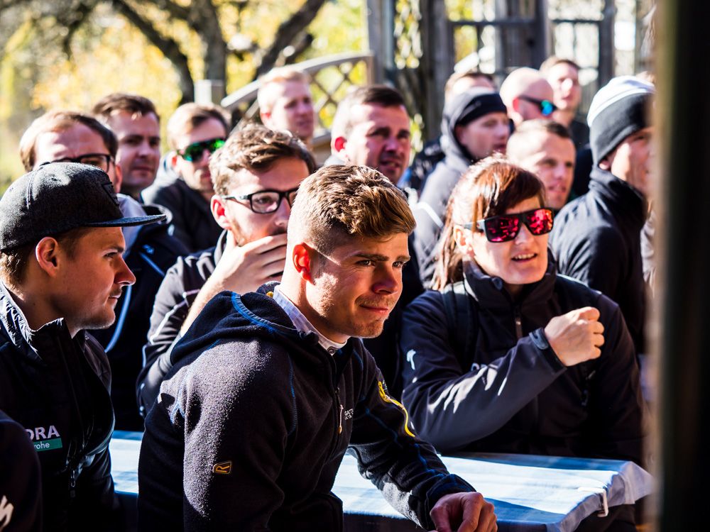 Peter Sagan was on paternity leave but Juraj Sagan attended the camp