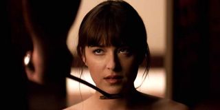 steamy and naked red room scene in Fifty Shades of Grey