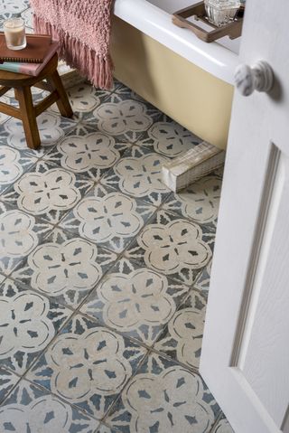Patterned floor tiles by Walls and Floors