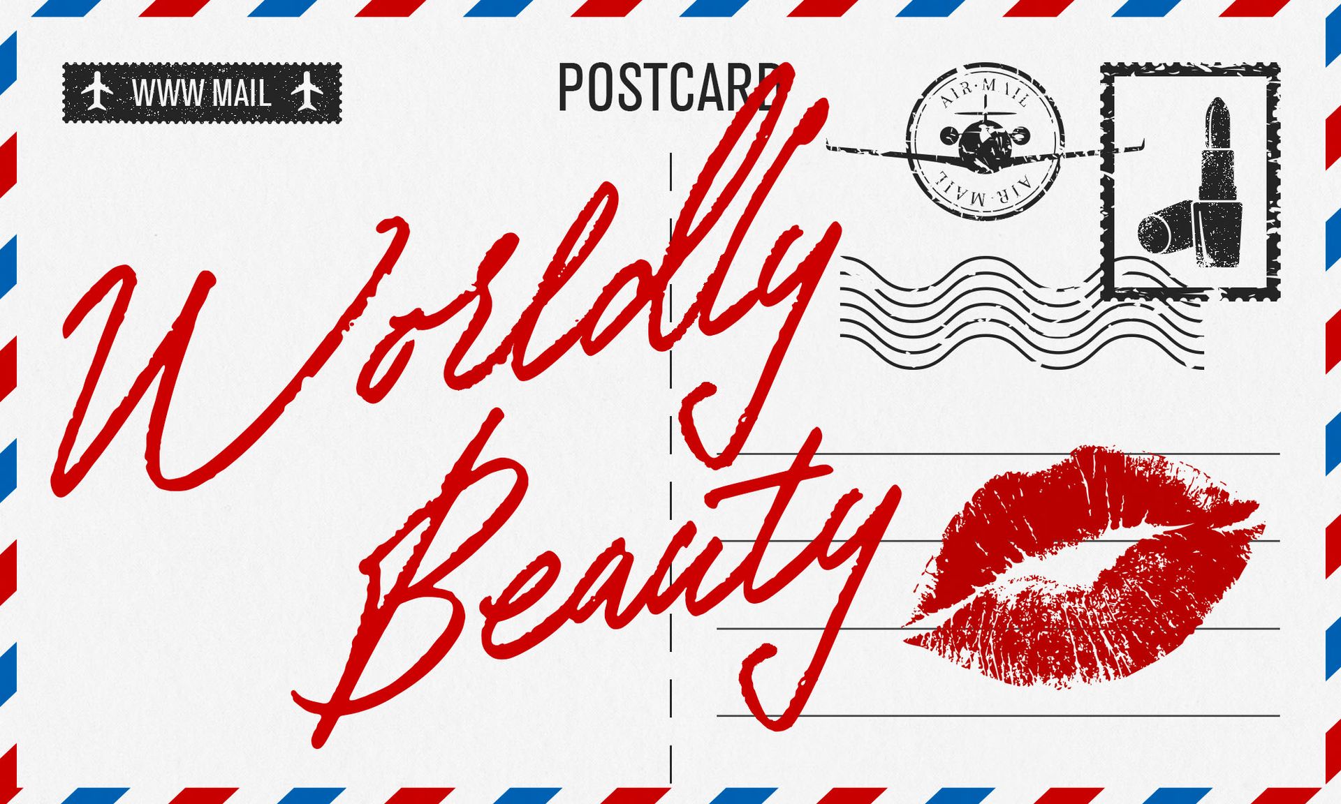 Worldly Beauty postcard.