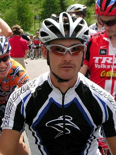 Aussie Brent Miller (Fox/Santa Cruz/WTB) on the start line at Deer Valley.