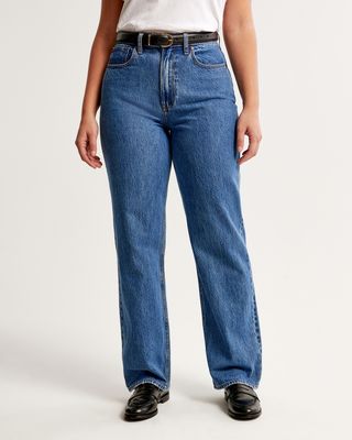 Curve Love High Waisted Wide Leg Jeans