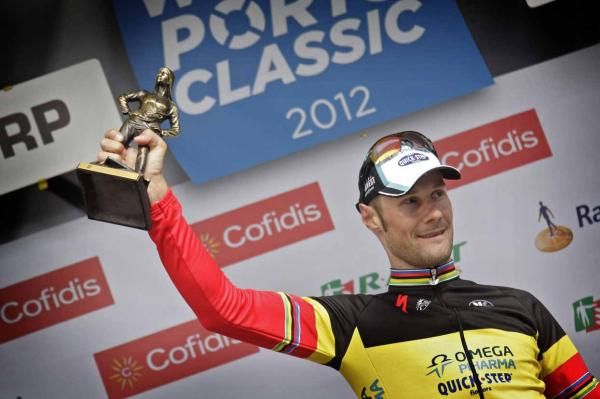 Tom Boonen (Omega Pharma-QuickStep) won in Antwerp.