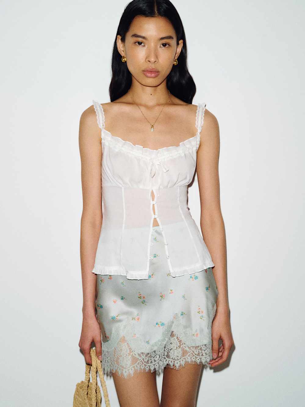 Carolina Silk Mini Skirt