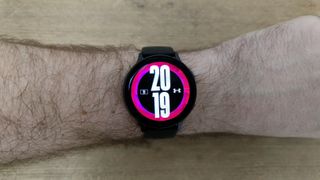 Samsung Galaxy Watch Active 2 review: watch worn on the wrist