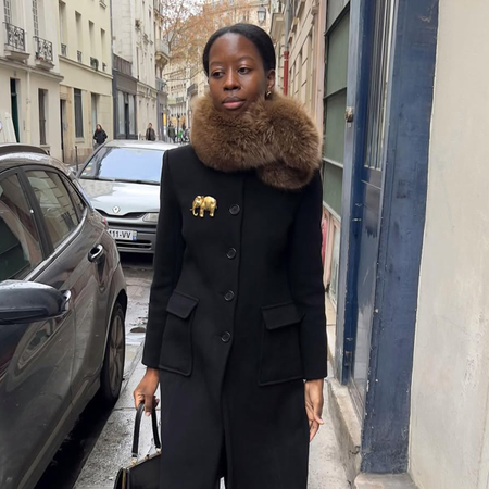 faux-fur scarf trend