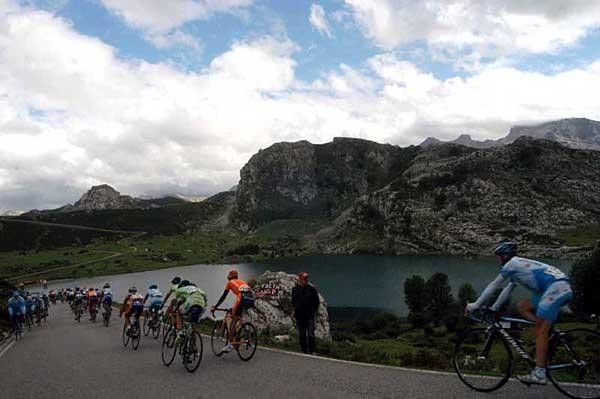 Not a bad view at all as riders descend