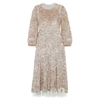 Mirabelle sequin-embellished midi dress, £435