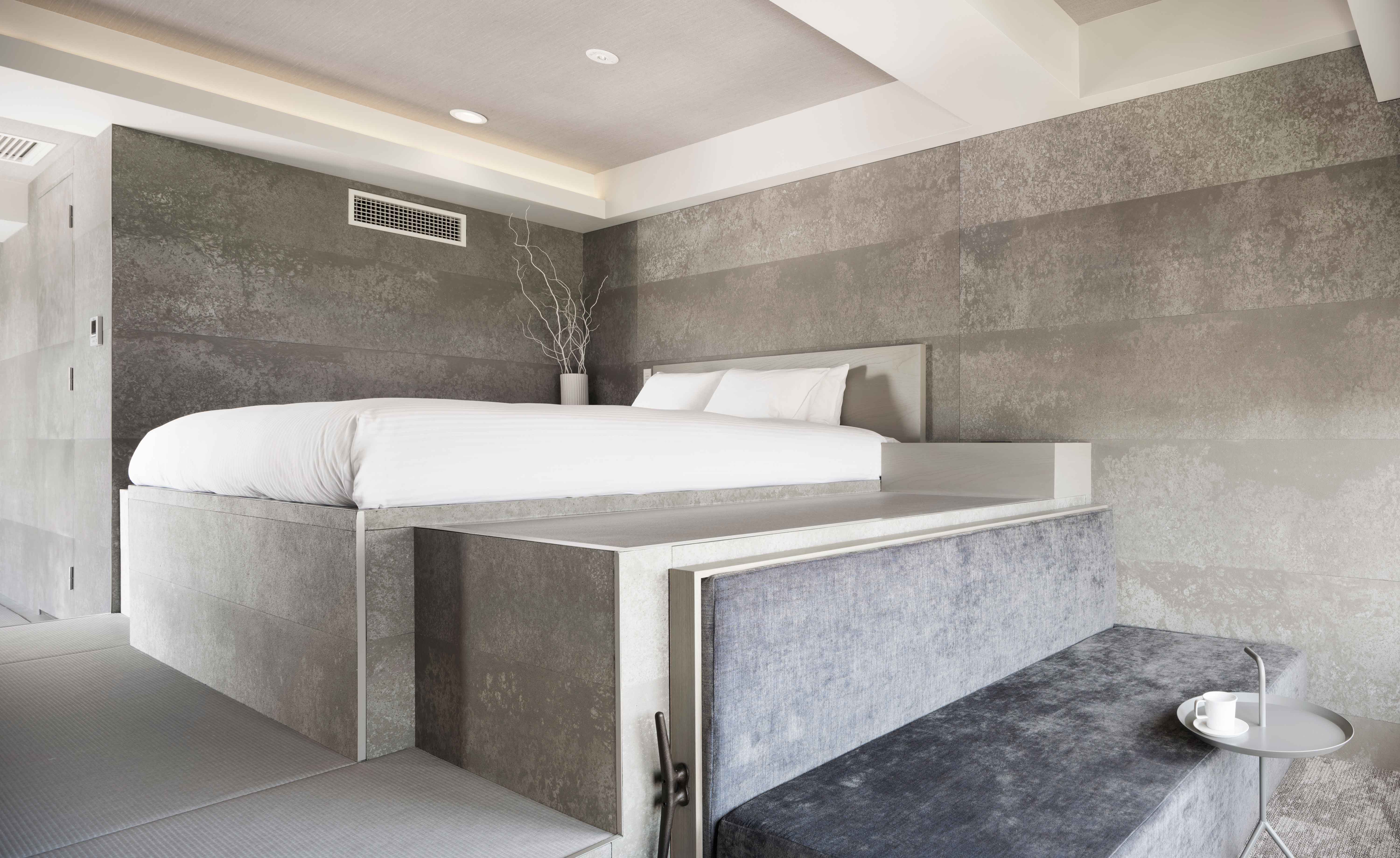 A bedroom at the BnA Alter Museum — Kyoto
