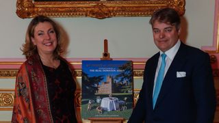 Lady Carnarvron and Lord Carnarvron attend the launch of new book "At Home At Highclere: Entertaining At The Real Downton Abbey" By The Countess Of Carnarvon at The Ritz on March 23, 2017 in London, England.