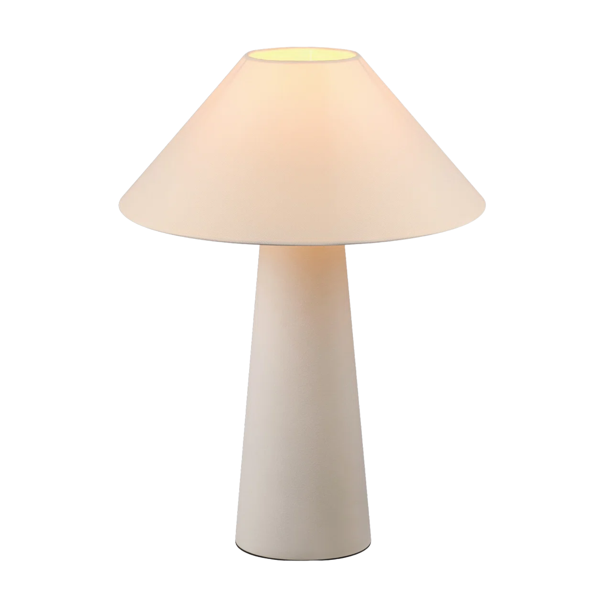 a minimalist white table lamp