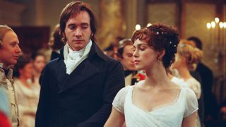 Matthew Macfadyen and Keira Knightley as Elizabeth and Mr. Darcy in Pride and Prejudice