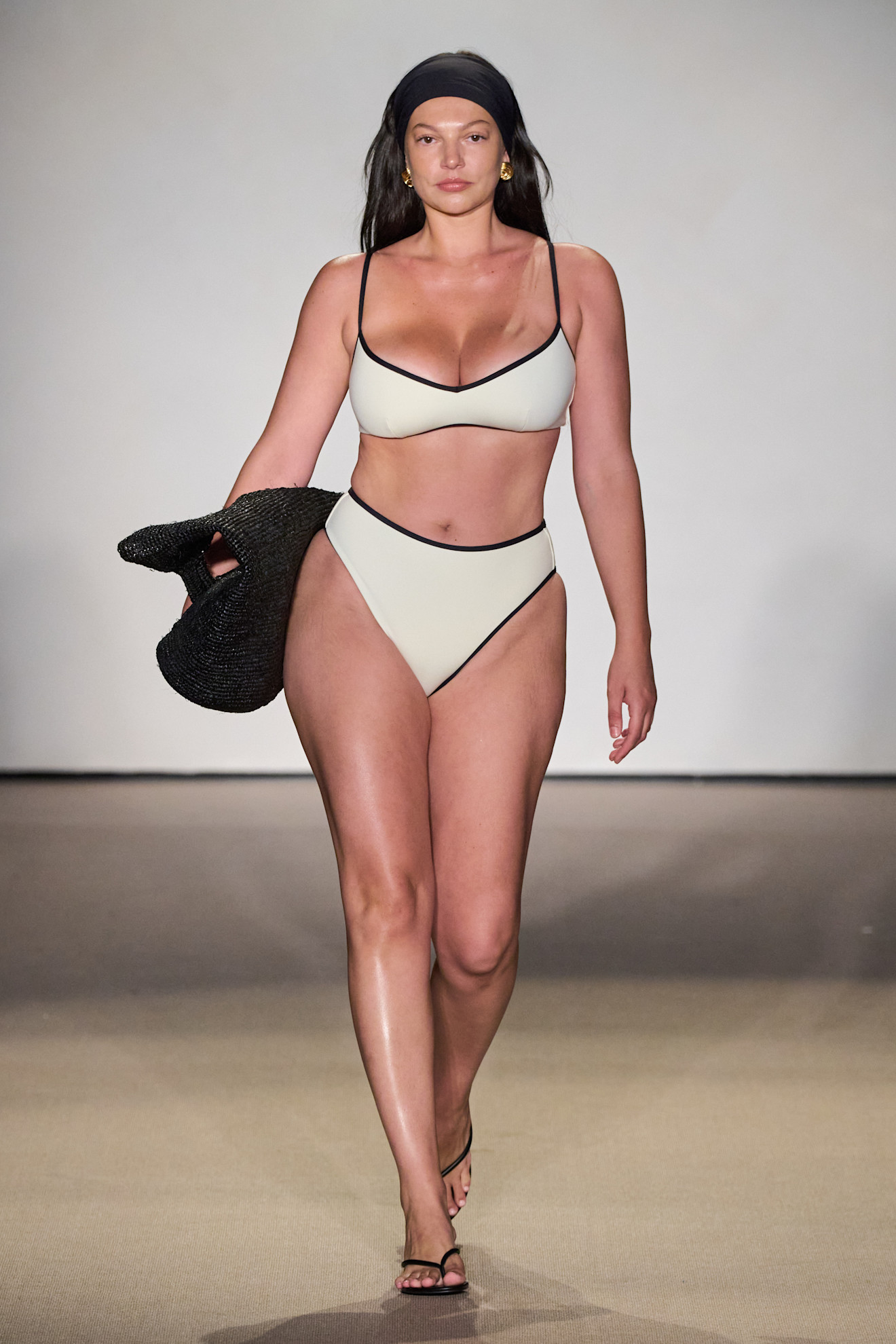 Monday Swimwear model on the runway during Paraiso Miami Swim Week 2026.
