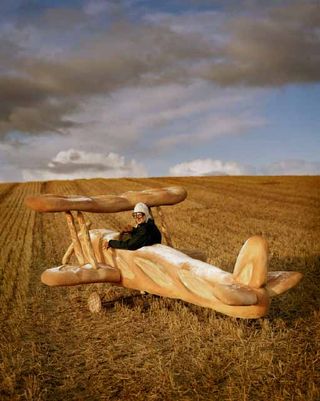 Baguette plane by Shona Heath for Hermès campaign shot by Tim Walker