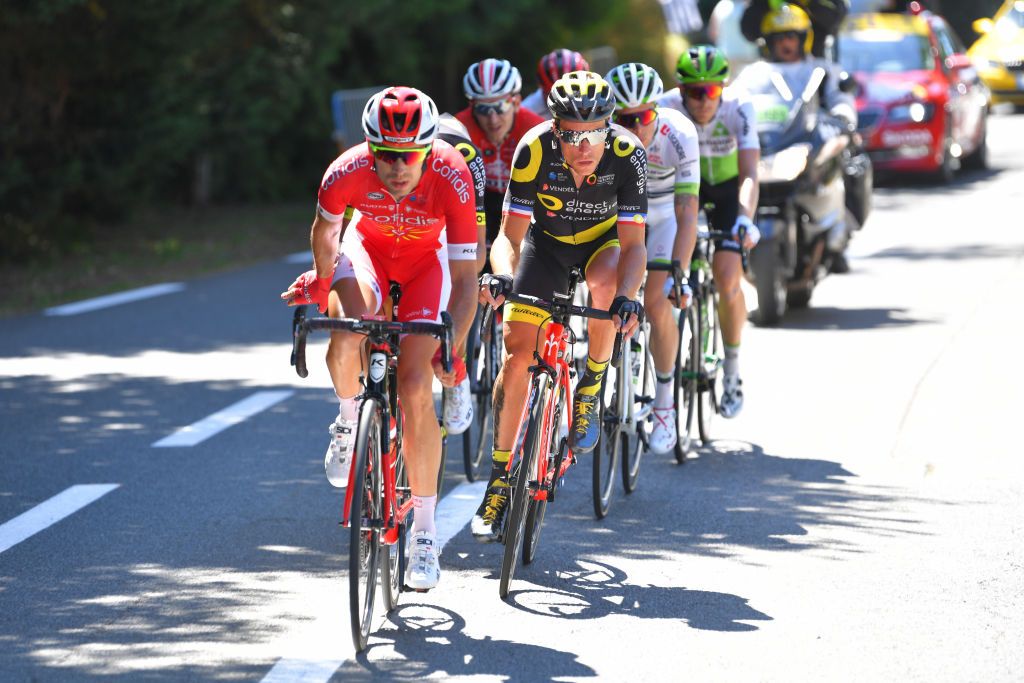 Nicolas Edet (Cofidis) leads the breakaway