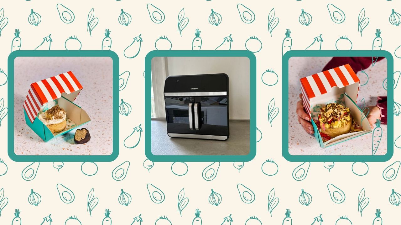 The Salter XL Air Fryer oven with crumpets from the F&amp;M recipes