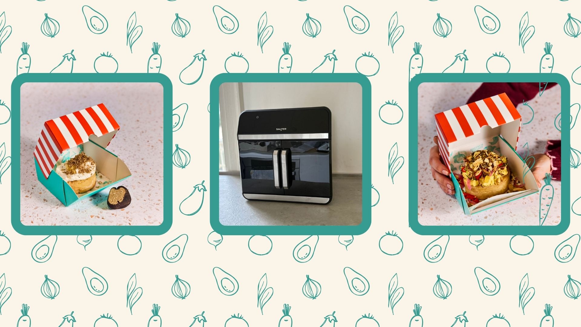 The Salter XL Air Fryer oven with crumpets from the F&amp;M recipes