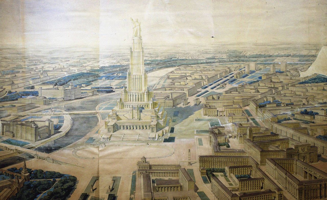 The 1939 design for the Palace of the Soviets, Moscow