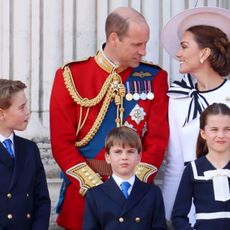 The Wales family on the Buckingham Palace balcony at Trooping the Colour