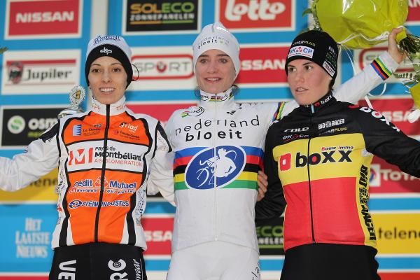 Chainel-Lefevre, Vos and Cant on the podium