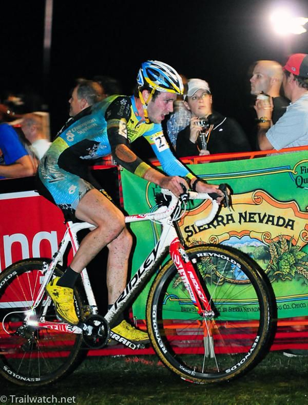 Travis Livermon (SmartStop-Mock Orange Bikes p/b Ridley) comes through the start-finish with one lap to go.