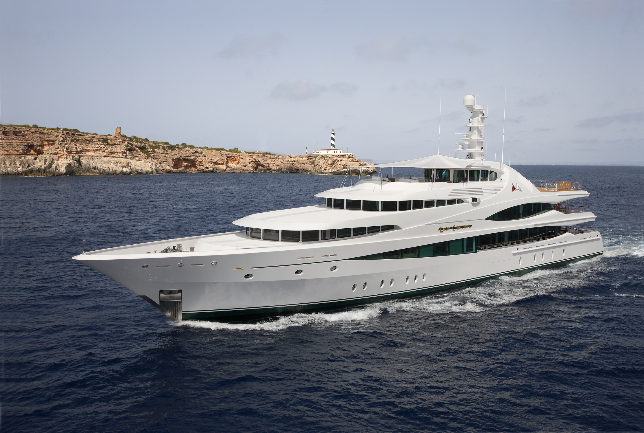Images of the yacht Lady Christine