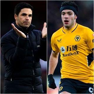 Mikel Arteta and Raul Jimenez