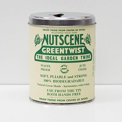 Nutscene Iconic Tin (tin &amp;lsquo;o&amp;rsquo; Twine) With Their Heritage Scottish Jute Twine and Hole in Top for Easy Dispensing. 14 Colors to Choose From. 164 Yards. (green)