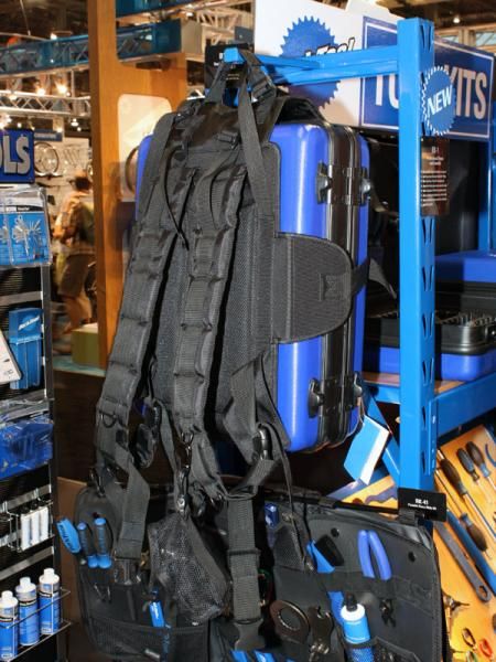 The clever optional external harness makes it far easier to transport heavy tools to and from the venue.
