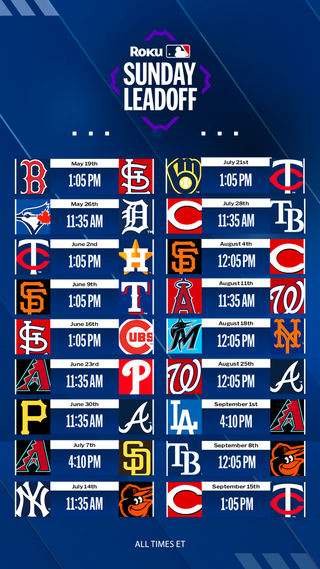 MLB Roku schedule