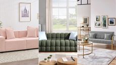 A selection of couches at Wayfair