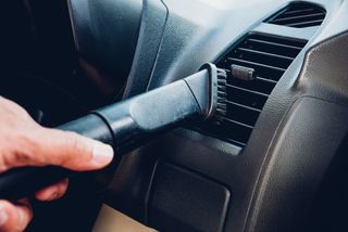Vacuum cleaner brush car interior