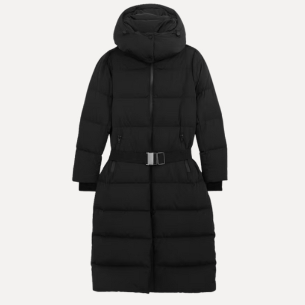 Belted Longline Puffer Jacket