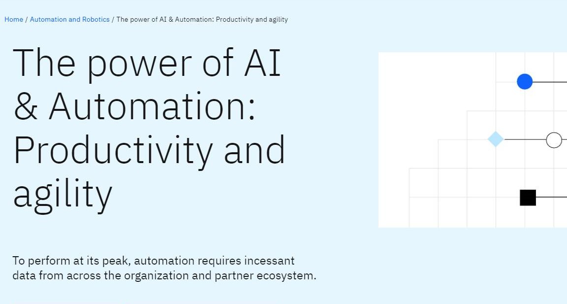 The power of AI & Automation: Productivity and agility whitepaper